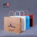 Logo printing outdoor portable kraft paper bag wholesale